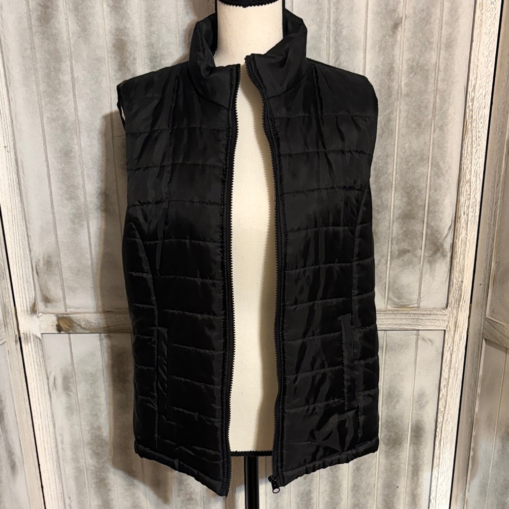 Bobbie Brooks Black Puffer Vest